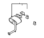 28711J5900 - : Muffler for Kia: Stinger Image