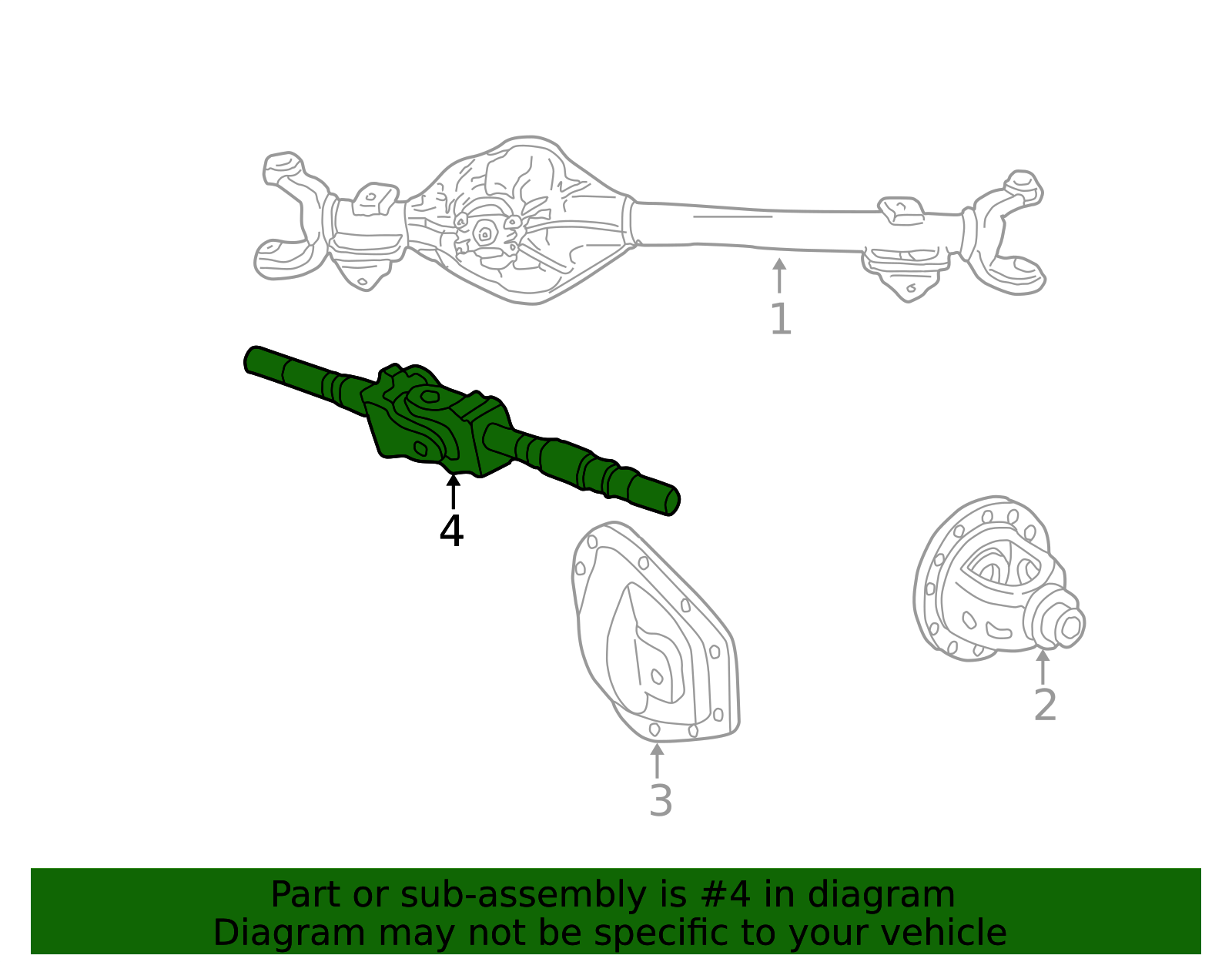 4C3Z-3220-AA - Axle Shaft 1999-2004 Ford | The Truck Lot - Ford Parts