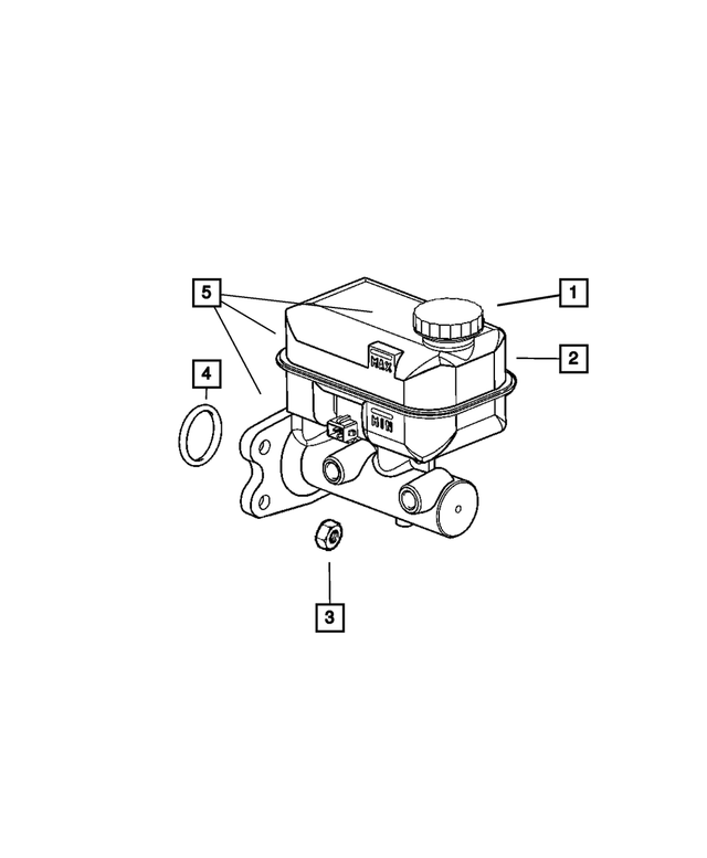 5102285AC - Service Brakes: Nut And Washer Kit, Mounting for Mopar Image