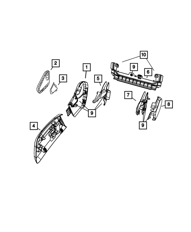 1JU821K7AA - Interior Trim: Seat Shield for Mopar Image