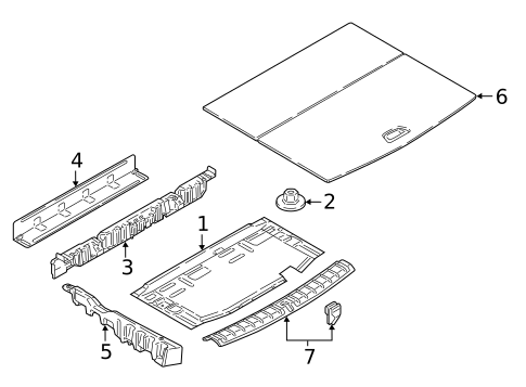 Interior Trim - Rear Body for 2022 BMW X1 #1