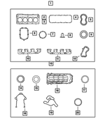 53021338AB - : Crankshaft Bearing Oil Seal for Mopar Image