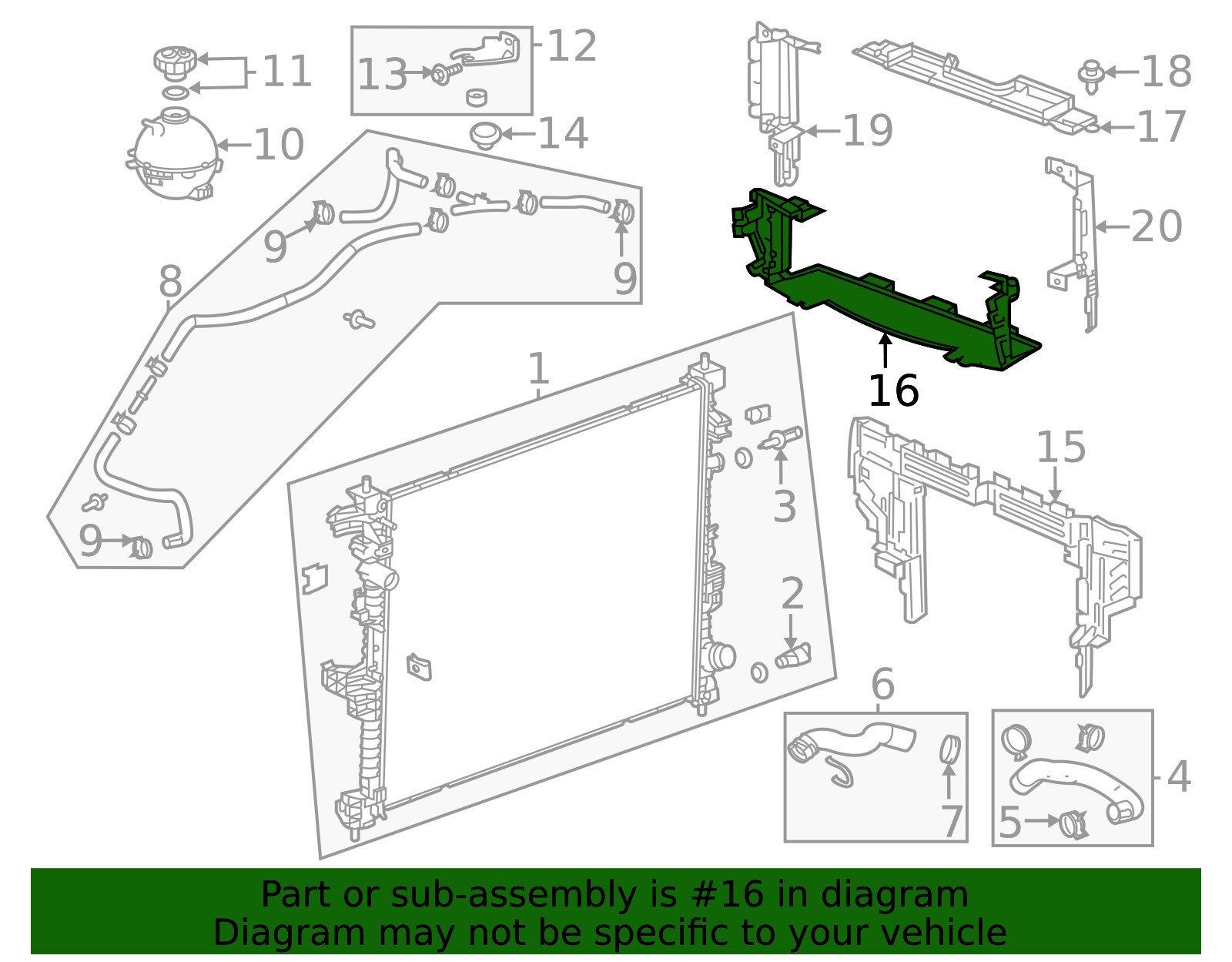 Radiator Air Deflector - OEM Engine Cooling Channel | AutoNation Parts