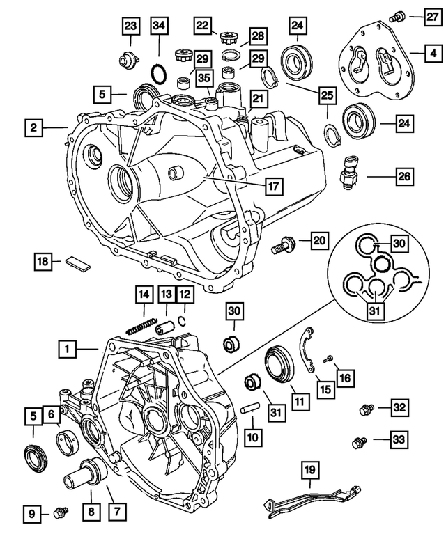 5189847AA - T355; 5-Speed; Manual Transaxle: Cap Vent for Mopar Image image