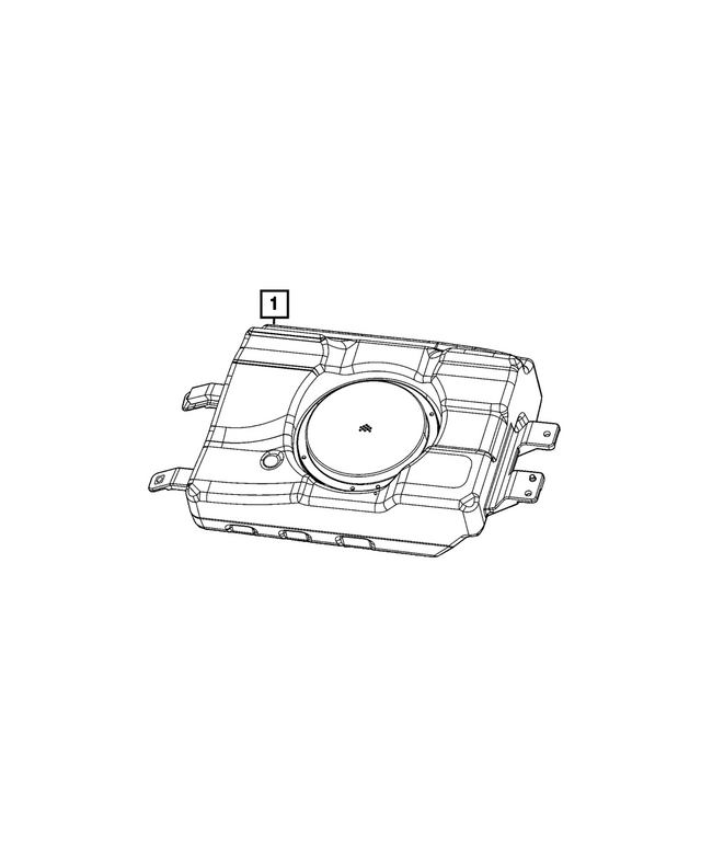 5064609AC - Electrical: Sub Woofer Speaker for Mopar Image