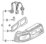 84201PA021 - Electrical: Tail Lamp Assembly for Subaru: SVX Image