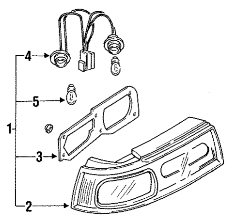 Tail Lamps for 1993 Subaru SVX #0