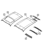 5257990AC - Body Sheet Metal Except Doors: Roof Bow for Mopar Image image
