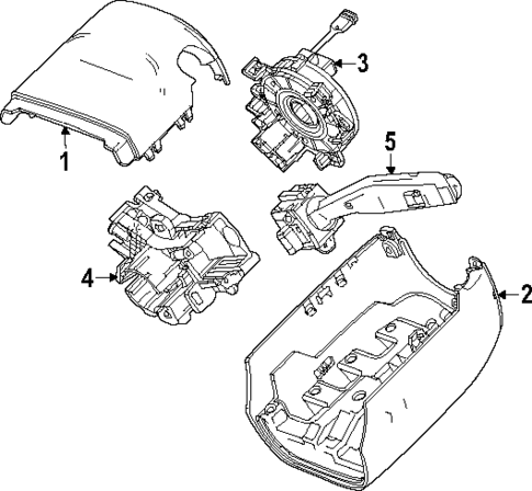 Shroud, Switches & Levers for 2024 GMC Canyon #0