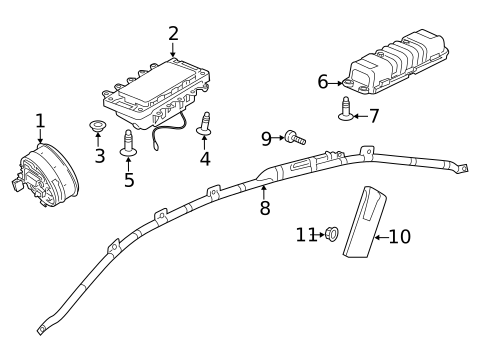 Air Bag Components for 2022 Mercedes-Benz A 35 AMG&reg; #1
