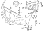 7149126885 - Body: Bumper Cover Bolt for BMW Image