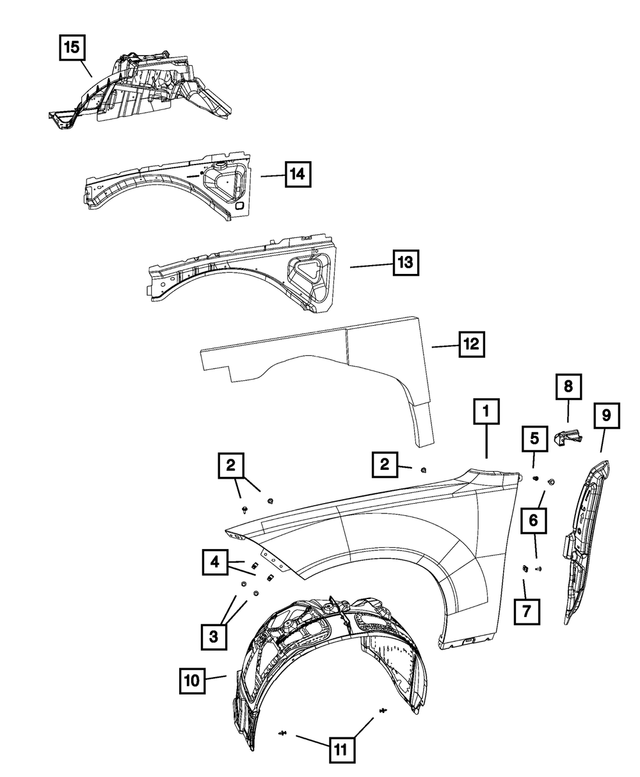 68043210AD - Body Sheet Metal Except Doors: Blocker Foam, Right for Mopar Image