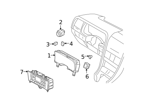 Controls for 2003 Lincoln Aviator #0