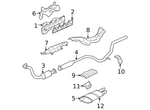 Exhaust Manifold for 2003 Chevrolet Cavalier #0