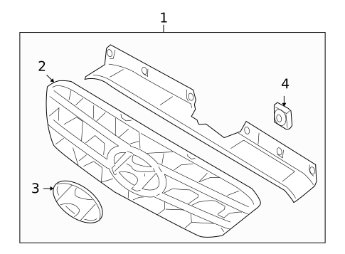 Grille & Components for 2010 Hyundai Genesis Coupe #0