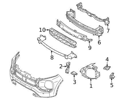 Bumper & Components - Front for 2025 Mitsubishi Outlander PHEV #2