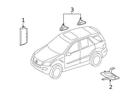 Electrical Components for 2008 Mercedes-Benz ML320 #8