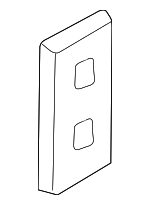 41511925445 - Body: Lower Hinge Lock Plate for BMW: 525i, 528i, 530i, 540i, 740i, 740iL, 750iL, M5 Image