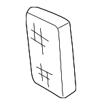 41358164026 - Body: Striker Plate Lock Plate for BMW: 525i, 528i, 530i, 540i, 740i, 740iL, 750iL, M5 Image