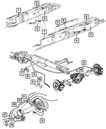 6035723 - Brakes: Hex Nut And Washer for Mopar Image