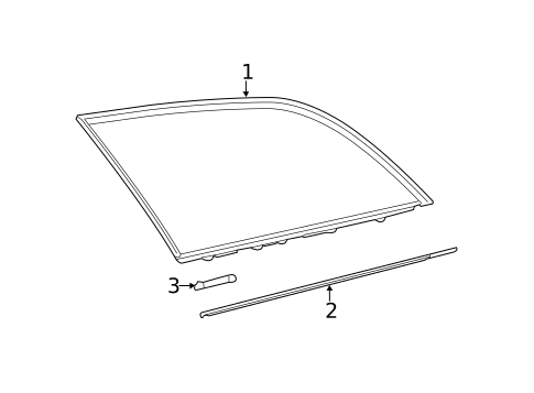 Glass & Hardware for 2016 Mercedes-Benz E350 #0