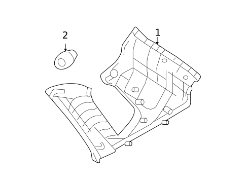 Interior Trim - Quarter Panels for 2009 Hyundai Tucson #0