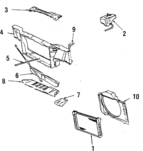 Radiator & Components for 1985 Oldsmobile Toronado #0