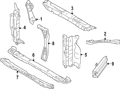 Radiator Support for 2025 Subaru Crosstrek #0