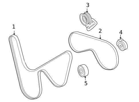 Belts & Pulleys for 2009 Pontiac G8 #0