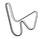 92290768 - Cooling System: Serpentine Belt for Chevrolet: Caprice | Pontiac: G8 Image