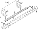NC3Z16451HB - Body: Running Board for Ford: F-250 Super Duty, F-350 Super Duty Image