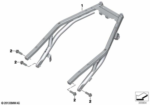 Motorcycle Frame for 2016 BMW-Motorrad C evolution #2