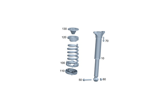 2543207301 - : Shock Absorber for Mercedes-Benz Image