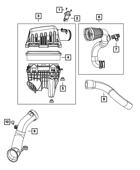 Air Cleaner for 2013 Dodge Grand Caravan #1