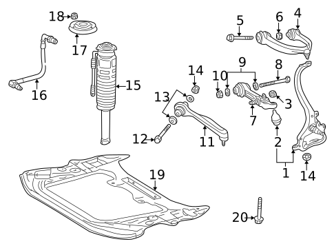 Suspension Components for 2005 Mercedes-Benz CL 65 AMG&reg; #0