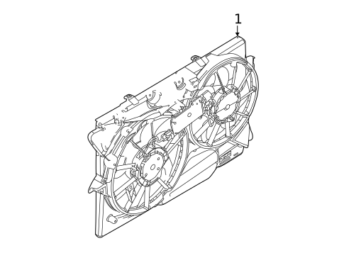 Cooling Fan, Clutch & Motor for 2018 Lincoln MKZ #0