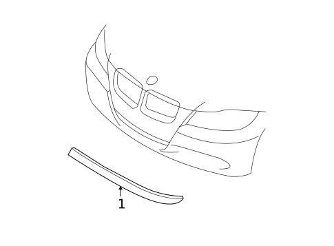 Exterior Trim - Front Bumper for 2009 BMW 335d #0