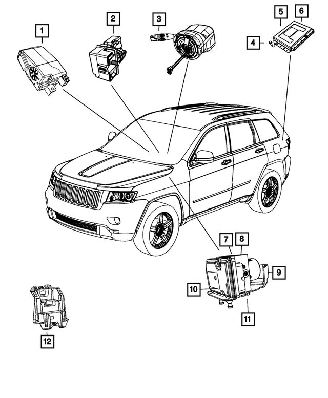 1NJ70LU5AG - Electrical: Steering Column Module for Mopar Image
