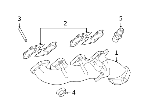 Exhaust Manifold for 2014 Ford E-250 #0