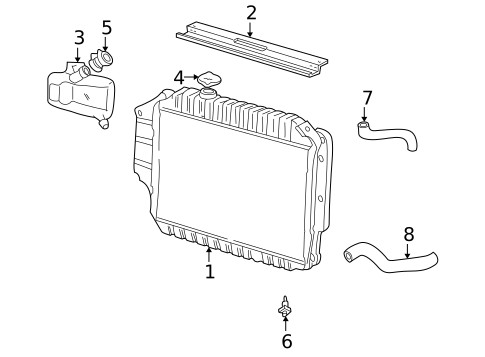 Radiators, Coolers & Related Components for 1996 Ford E-350 Econoline #0