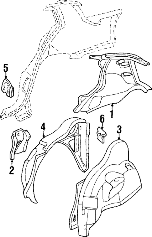 Inner Structure for 1997 Oldsmobile Achieva #0