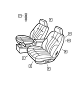 UF771L5AA - Interior Trim: Front Seat Cushion, Right &amp; Left for Mopar Image