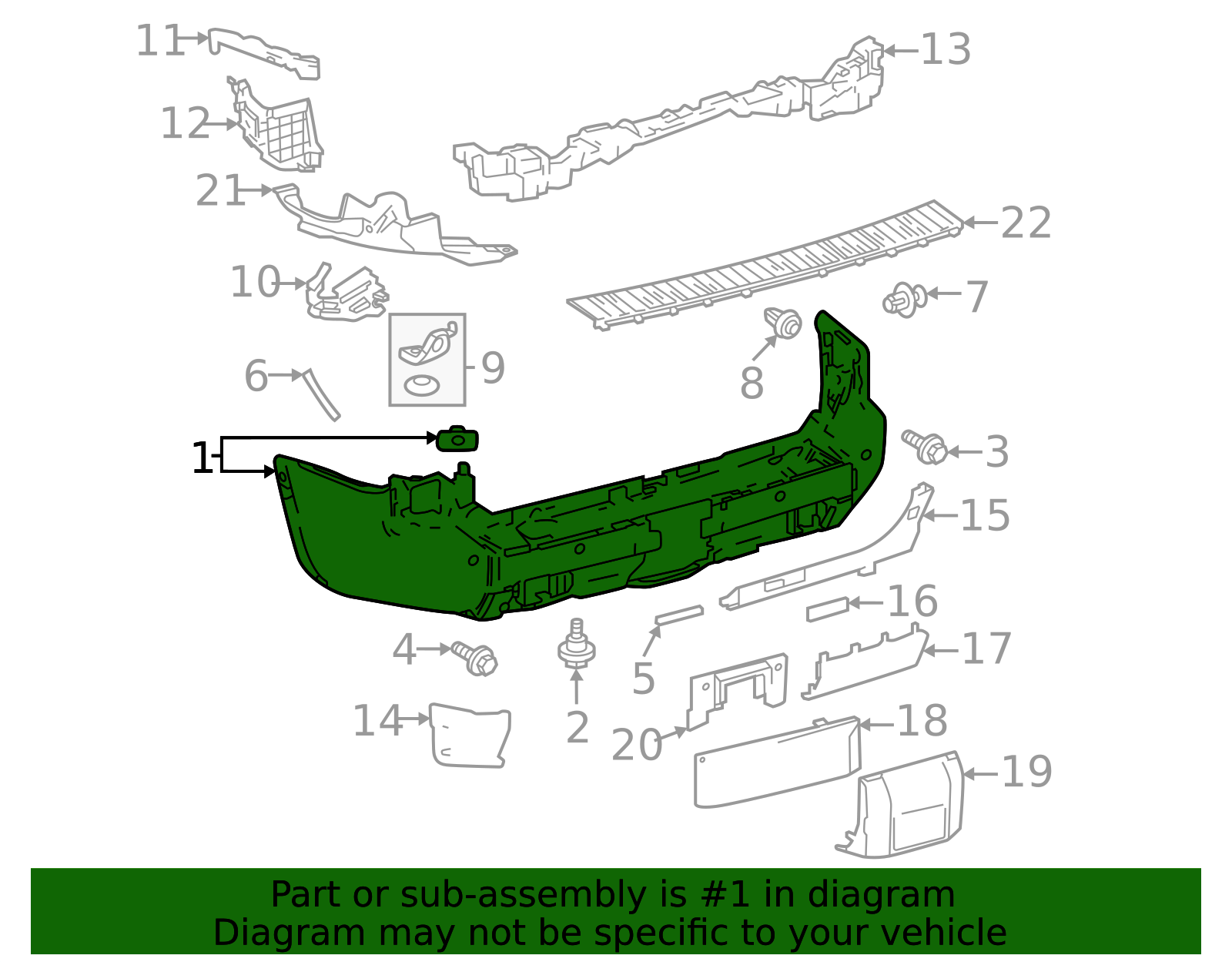 2024-2025 Toyota Land Cruiser Bumper Cover 52159-6A988 | OEM Parts