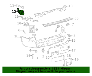 2024-2025 Toyota Land Cruiser Bumper Cover Spacer Panel 52591-60100 ...
