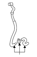 4B0201945B - Emission System: Pressure Hose for Audi: A6, A6 Quattro, Allroad Quattro, S6 Image