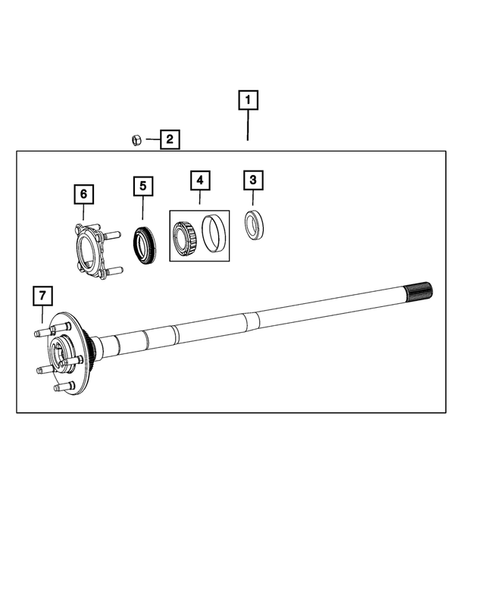 Rear Axle Shafts for 2017 Jeep Wrangler #0