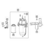 6104370AA - Fuel: Hex Head Bolt And Coned Washer, Mounting, Fuel Filter To Bracket for Mopar Image