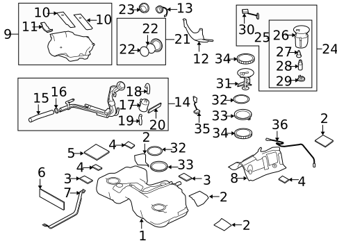 Fuel System Components for 2006 Mazda 6 #0
