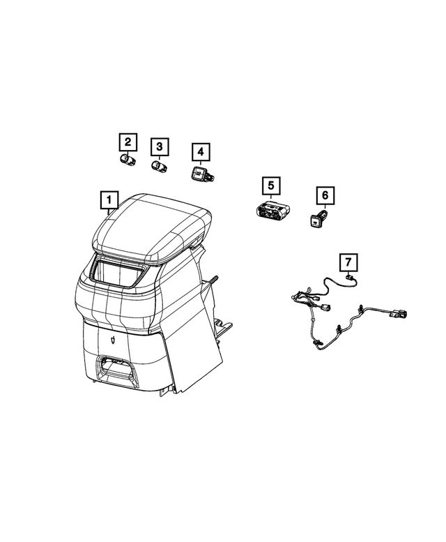 68493753AB - Electrical: Media Hub Usb Port for Mopar Image image