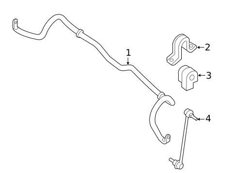 Stabilizer Bar & Components for 2021 Nissan Qashqai #1